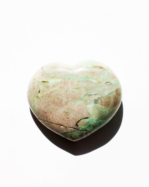 Green Moonstone Heart