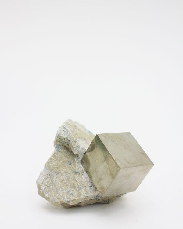 Pyrite Cube with Rock